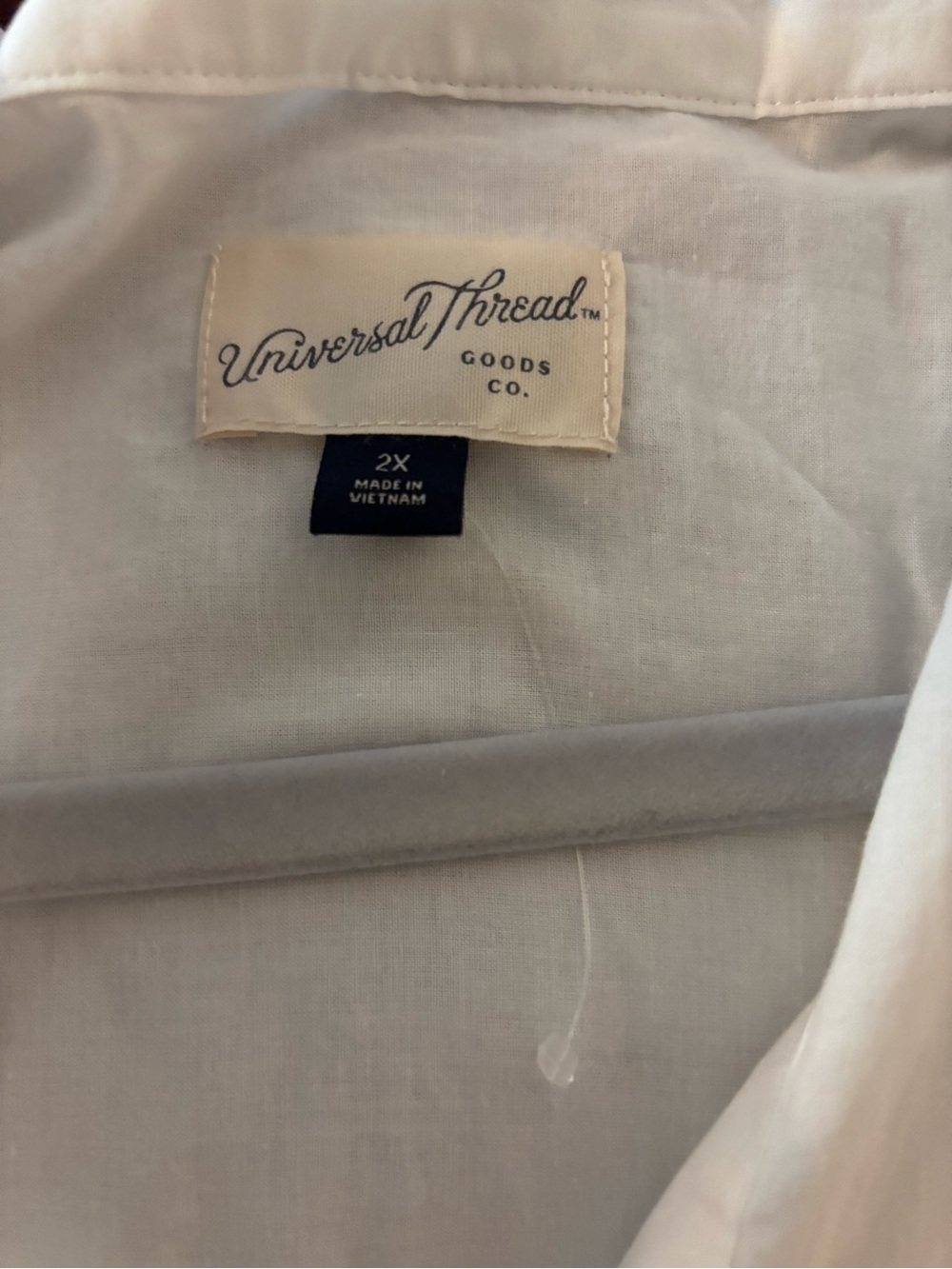 Universal Thread White Button-Up Collared Shirt - Picture 6 of 6
